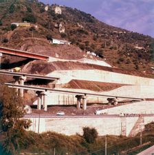 Autostrada under construction, Sicily, 1970s. Creator: Arthur Charles Kirby Ware
