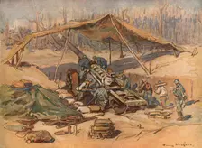 Autour de la Bataille; Canon de 138,6 de la marine 1918. Creator: Unknown