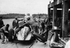 Auto Union in the pits during a Grand Prix, 1938