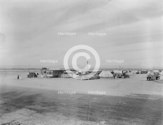 Auto camp north of Calipatria, California, 1937. Creator: Dorothea Lange.