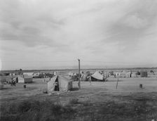 Auto camp north of Calipatria, California, 1937. Creator: Dorothea Lange