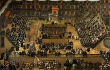 Auto-da-fé on Plaza Mayor. Artist: Rizi, Francisco (1614-1685)