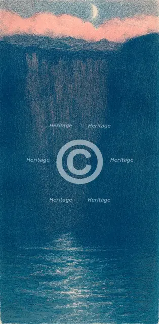 'Auto-Lithograph by F. F. Foottet', c1900. Artist: Frederick Francis Foottet.