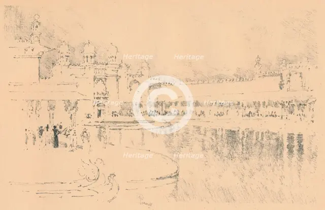 Auto-Lithograph by J. Pennell, c1877-1898, (1898). Artist: Joseph Pennell