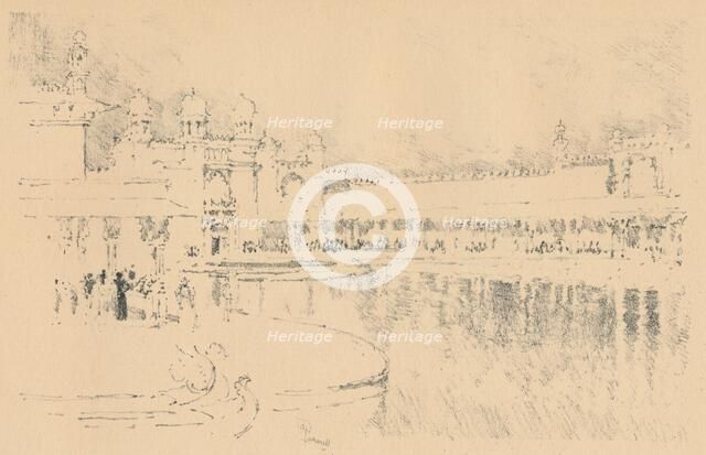 Auto-Lithograph by J. Pennell, c1877-1898, (1898). Artist: Joseph Pennell