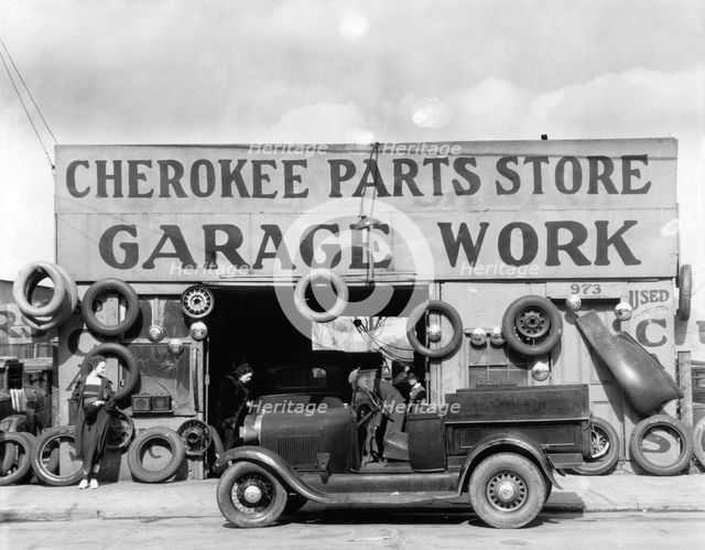 Auto parts shop, Atlanta, Georgia, 1936. Creator: Walker Evans.
