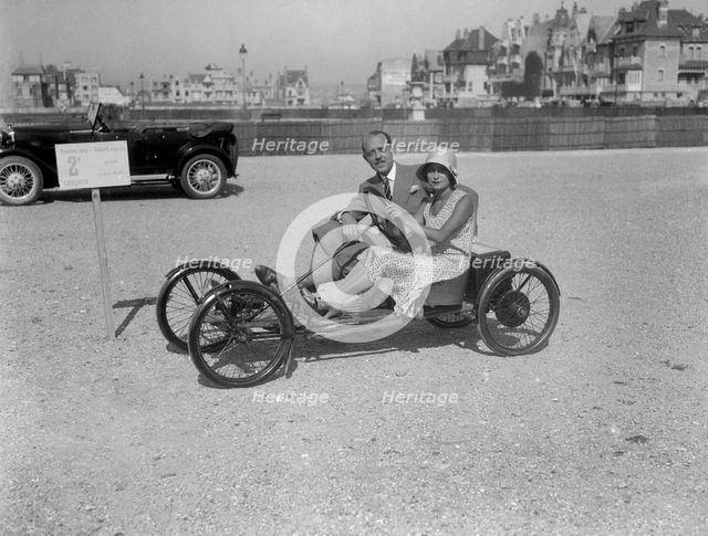 Auto Red Bug electric buckboard at Boulogne Motor Week, France, 1928. Artist: Bill Brunell.