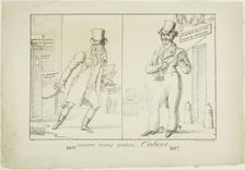 Autre Temps, autre... Calicot., c. 1817. Creators: Unknown, C. de Lasleyrie