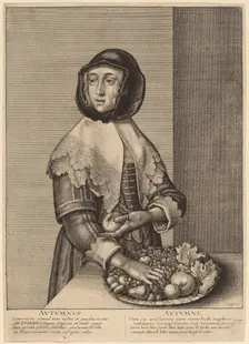 Autumn, 1641. Creator: Wenceslaus Hollar