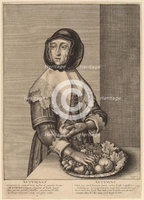 Autumn, 1641. Creator: Wenceslaus Hollar.