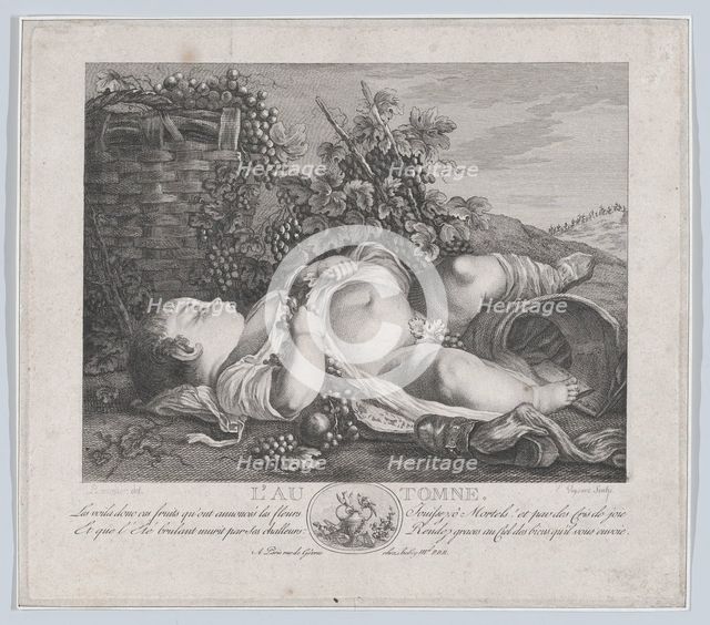 Autumn, 1766-1812. Creator: Etienne Claude Voysard.