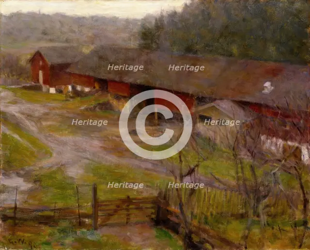 Autumn, 1890. Creator: Erik Werenskiold.