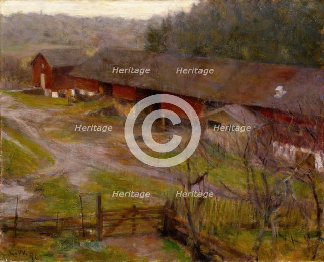 Autumn, 1890. Creator: Erik Werenskiold.