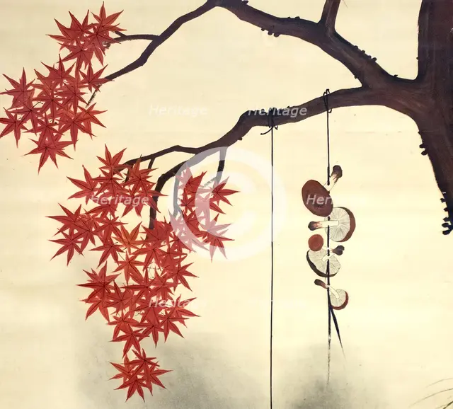 Autumn Maple, late 19th century. Creator: Shibata Zeshin.