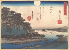 Autumn Moon at Ishiyama, 1857., 1857. Creator: Ando Hiroshige