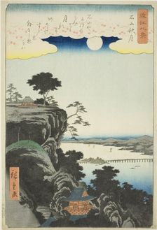 Autumn Moon over Ishiyama Temple (Ishiyama shugetsu), from the series "Eight Views of..., , 1857. Creator: Ando Hiroshige