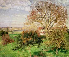 Autumn morning at Èragny 1897. Artist: Camille Pissarro
