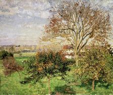 Autumn morning at Èragny 1897. Artist: Camille Pissarro