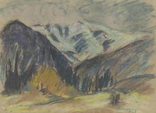 Autumn mountainous landscape, 1930-1935. Creator: Zolo Palugyay