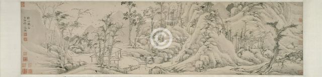 Autumn Mountains, Ming dynasty (1368-1644), early 16th century. Creator: Wen Zhengming.