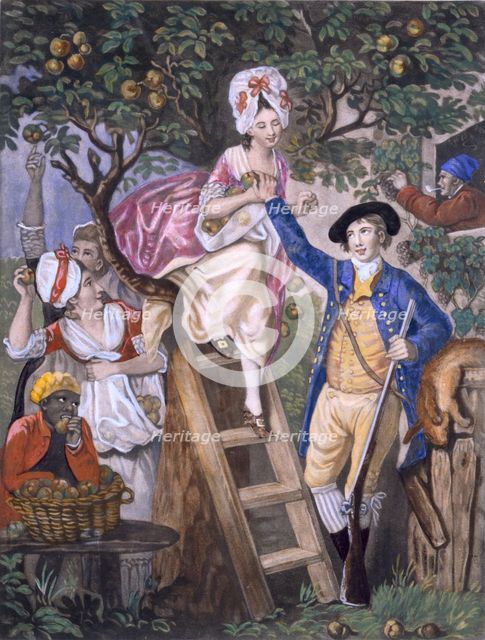 Autumn, Negro Servant. Creator: John Collet (c. 1725-80) after.