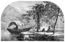 "Autumn on the Lago Maggiore", by F. Dillon, in the Exhibition of the British Institution, 1864. Creator: Mason Jackson