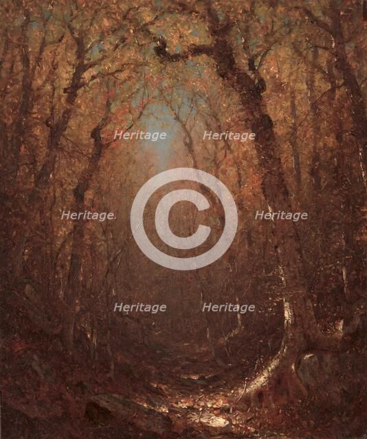 Autumn, a Wood Path, 1876. Creator: Sanford Robinson Gifford (American, 1823-1880).