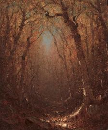 Autumn, a Wood Path, 1876. Creator: Sanford Robinson Gifford (American, 1823-1880)