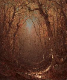 Autumn, a Wood Path, 1876. Creator: Sanford Robinson Gifford (American, 1823-1880)