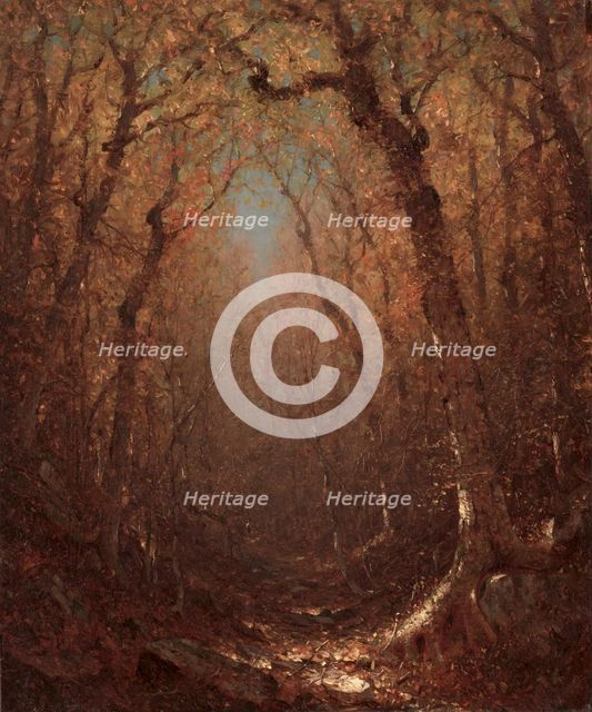Autumn, a Wood Path, 1876. Creator: Sanford Robinson Gifford (American, 1823-1880).