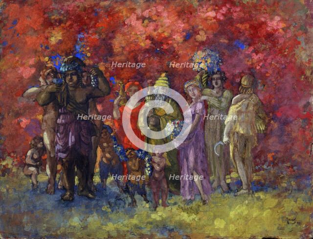 Autumn. Allegory, 1912. Artist: Arapov, Anatoli Afanasyevich (1876-1949)