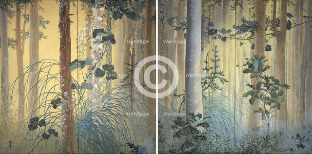 Autumn among Trees, 1907. Creator: Shimomura, Kanzan (1873-1930).