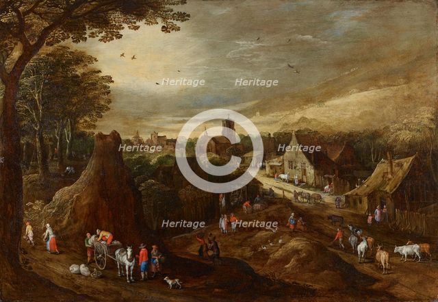 Autumn, c.1605-1610. Creators: Joos de Momper, the younger, Workshop of Jan Brueghel the Elder.
