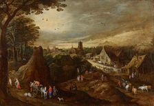 Autumn, c.1605-1610. Creators: Joos de Momper, the younger, Workshop of Jan Brueghel the Elder