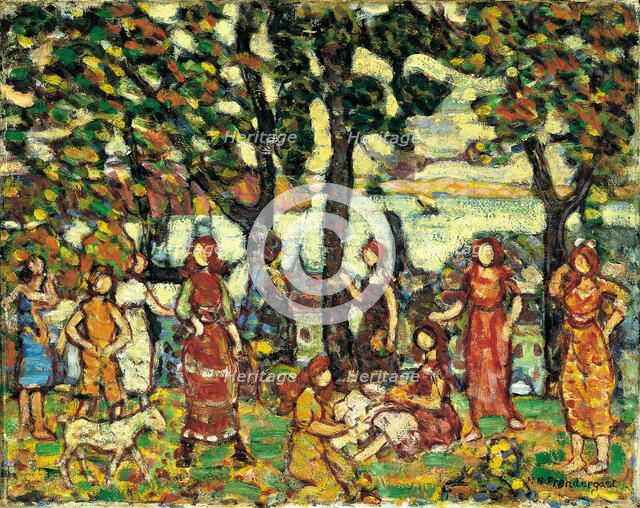 Autumn, ca. 1918-1923. Artist: Prendergast, Maurice Brazil (1858-1924)