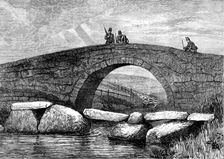 Autumn Campaign on Dartmoor: bridge built by prisoners of war, and stepping-stone bridge, 1873. Creator: Unknown