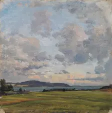 Autumn clouds, 1890-1899. Creator: Berndt Lindholm
