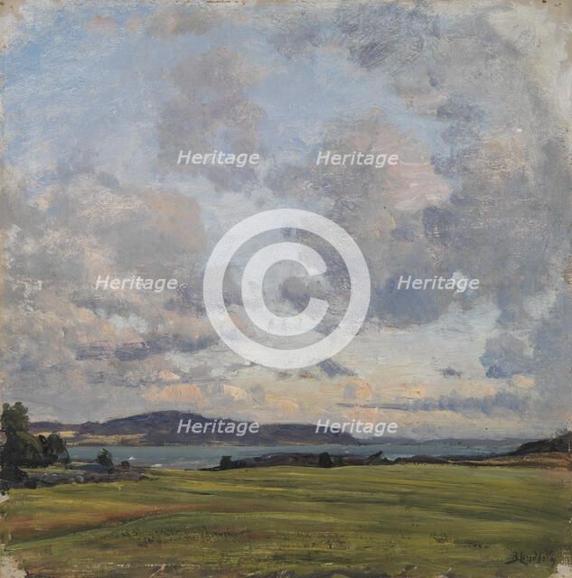 Autumn clouds, 1890-1899. Creator: Berndt Lindholm.