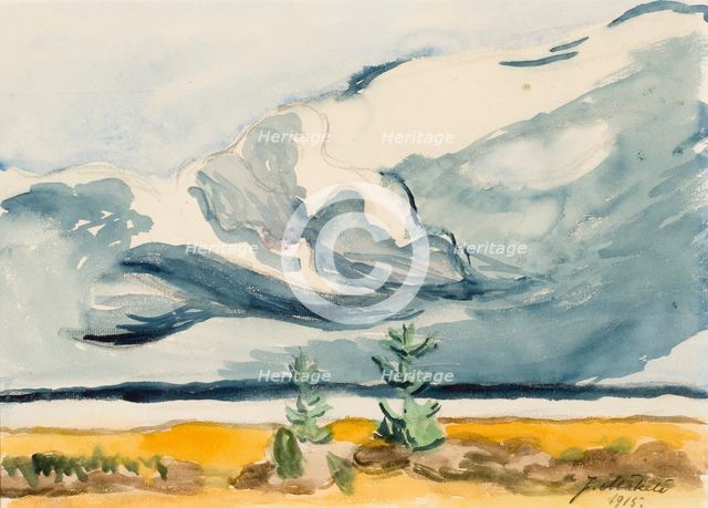 Autumn Clouds, 1915. Creator: Juho Makela.