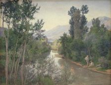 Autumn day by the Lirifloden, 1884. Creator: Joakim Skovgaard