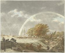 Autumn, evening and water; the four seasons, times of day and elements, 1797. Creator: Jacob Cats