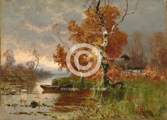 Autumn evening. Artist: Klever, Juli Julievich (Julius), von (1850-1924)