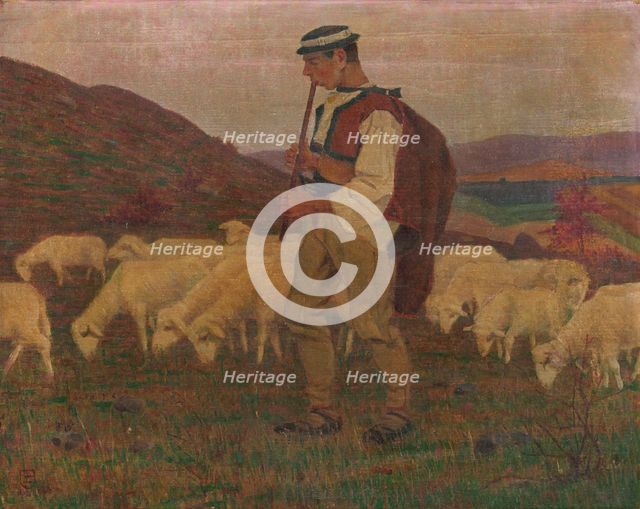 Autumn evening mood, 1905. Creator: Emil Pacovský.