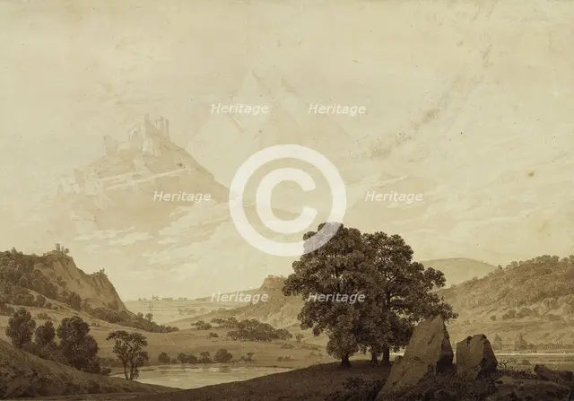 Autumn - Evening - Maturity (from the seasons, times of day, and ages of man cycle, 1803. Artist: Friedrich, Caspar David (1774-1840)