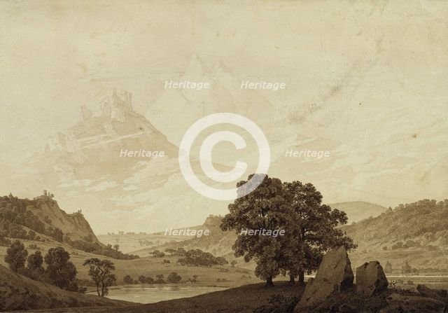 Autumn - Evening - Maturity (from the seasons, times of day, and ages of man cycle, 1803. Artist: Friedrich, Caspar David (1774-1840)