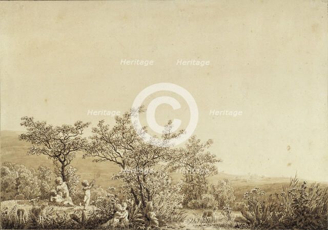 Autumn - Evening - Maturity (from the seasons, times of day, and ages of man cycle), 1803. Creator: Friedrich; Caspar David (1774-1840).