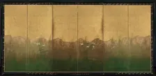 Autumn Evening with Full Moon on Musashino Plain, early 1600s. Creator: Unknown