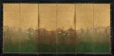 Autumn Evening with Full Moon on Musashino Plain, early 1600s. Creator: Unknown