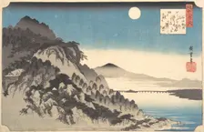 Autumn Full Moon at Ishiyama Temple (Ishiyama shugetsu), from the series Eight Views of..., 1834-35. Creator: Ando Hiroshige