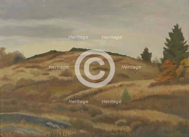 Autumn Fields, (ca. 1926-1934?). Creator: Edward Bruce.